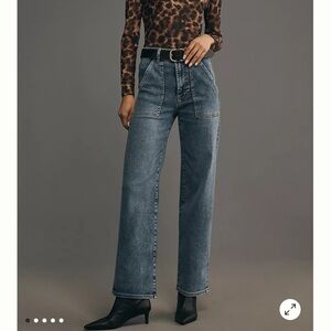 FRAME DENIM
Blue Trapunto Straight Jean